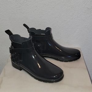 Hunter Refined Slim-Fit Quilted Gloss Chelsea Rain Boots
